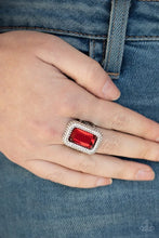 Load image into Gallery viewer, Paparazzi Jewelry Paparazzi Ring ~ A Grand STATEMENT-MAKER - Red