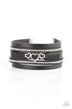 Load image into Gallery viewer, Paparazzi ♥ Rebel Valentine - Black ♥ Bracelet