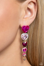 Load image into Gallery viewer, Paparazzi Earring ~ Cascading Casanova - Pink