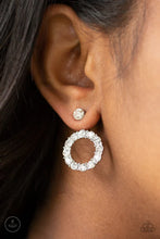 Load image into Gallery viewer, Paparazzi ♥ Diamond Halo - White ♥ Post Earrings