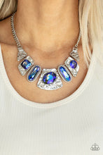 Load image into Gallery viewer, Paparazzi ♥ Futuristic Fashionista - Blue ♥ Necklace