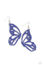 Load image into Gallery viewer, Paparazzi Jewelry Paparazzi Earring ~ WING of the World - Blue