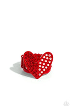 Load image into Gallery viewer, Paparazzi Ring ~ Hometown Heart - Red