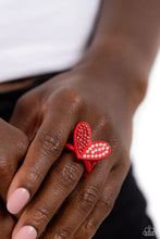 Load image into Gallery viewer, Paparazzi Ring ~ Hometown Heart - Red