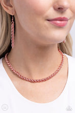 Load image into Gallery viewer, PAPARAZZI JEWELRY
Paparazzi Necklace ~ Braided Battalion - Pink
