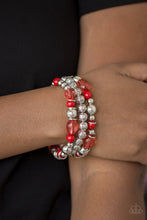 Load image into Gallery viewer, Paparazzi ♥ Malibu Marina - Red ♥ Bracelet

