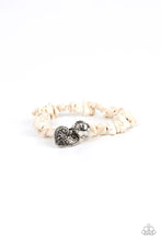 Load image into Gallery viewer, PAPARAZZI JEWELRY
Paparazzi Bracelet ~ Love You to Pieces - White
