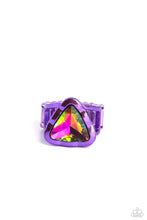Load image into Gallery viewer, PAPARAZZI JEWELRY
Paparazzi Ring ~ Triangle Tyrant - Purple
