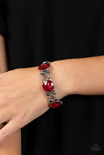Load image into Gallery viewer, PAPARAZZI JEWELRY
Paparazzi Bracelet ~ Devoted to Drama - Red
