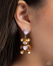 Load image into Gallery viewer, PAPARAZZI JEWELRY
Paparazzi Earring ~ Traditional Teddy - Pink Jr
