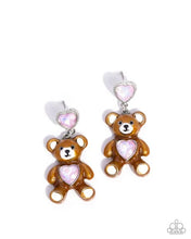 Load image into Gallery viewer, PAPARAZZI JEWELRY
Paparazzi Earring ~ Traditional Teddy - Pink Jr
