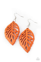 Load image into Gallery viewer, Paparazzi Earring ~ LEAF Em Hanging - Orange
