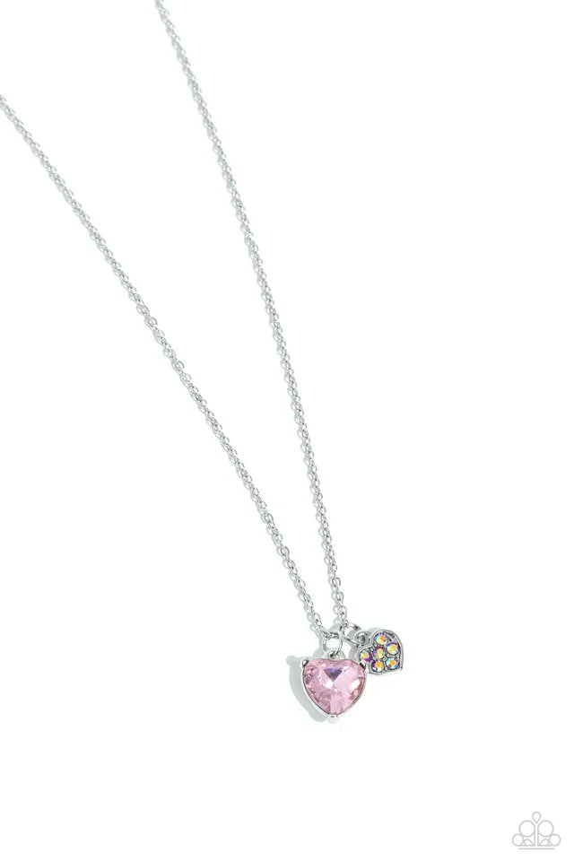 Paparazzi Necklace ~ Devoted Delicacy - Pink