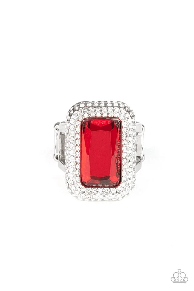 Paparazzi Jewelry  Paparazzi Ring ~ A Grand STATEMENT-MAKER - Red