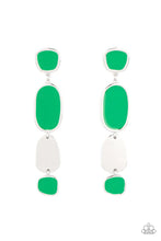 Load image into Gallery viewer, Paparazzi ♥ All Out Allure - Green ♥ Post Earrings
