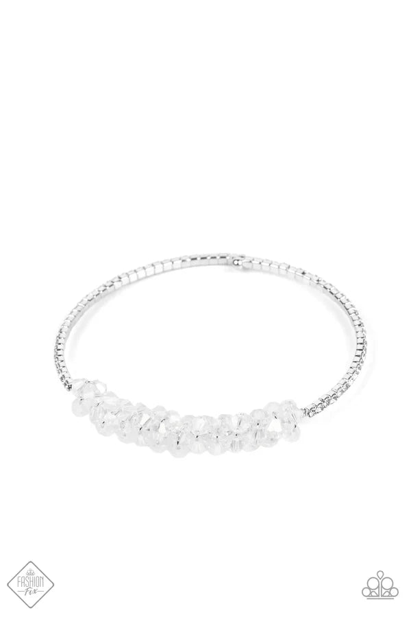 Paparazzi Jewelry  Paparazzi Bracelet ~ BAUBLY Personality - White