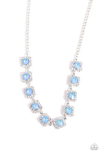 Load image into Gallery viewer, Paparazzi Jewelry  Paparazzi Necklace ~ Jump SQUARE - Blue

