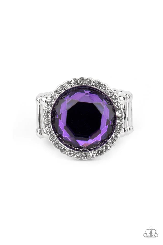 Paparazzi Jewelry  Paparazzi Ring ~ Crown Culture - Purple