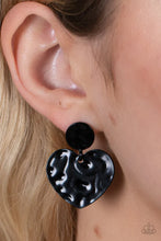 Load image into Gallery viewer, Paparazzi Earring ~ Just a Little Crush - Black
