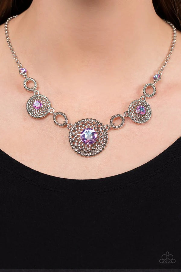 Paparazzi Jewelry  Paparazzi Necklace ~ Cosmic Cosmos - Purple