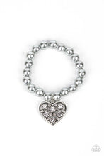 Load image into Gallery viewer, Paparazzi Bracelet ~ Cutely Crushing - Silver
