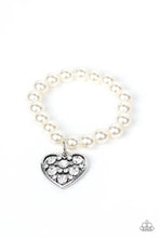 Load image into Gallery viewer, Paparazzi Bracelet ~ Cutely Crushing - White
