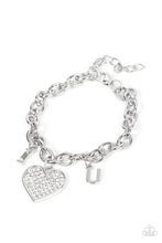 Load image into Gallery viewer, Paparazzi Jewelry  Paparazzi Bracelet ~ Declaration of Love - White
