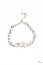 Load image into Gallery viewer, Paparazzi Bracelet ~ Desirable Dazzle - White
