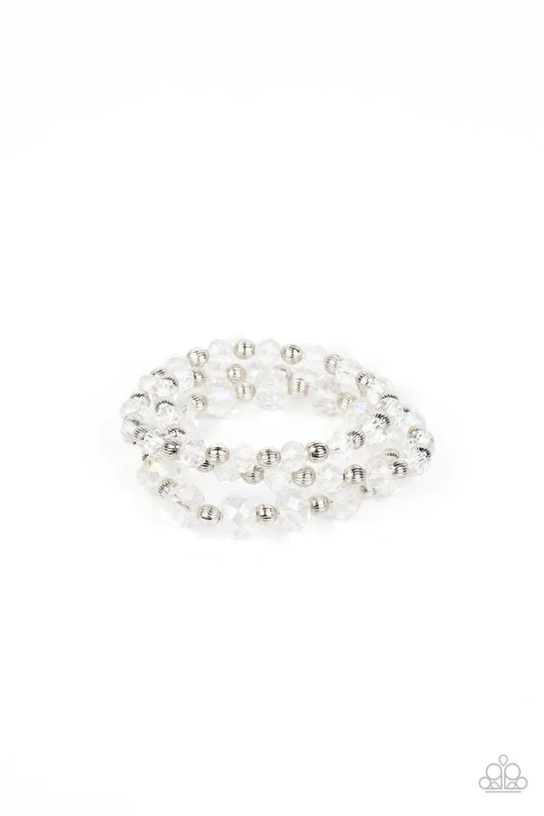 Paparazzi Jewelry  Paparazzi Bracelet ~ Eiffel Tower Tryst - White