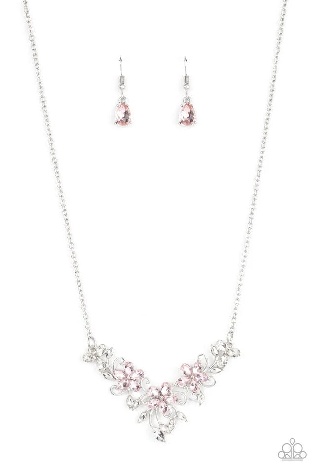 Paparazzi Jewelry  Paparazzi Necklace ~ Floral Fashion Show - Pink