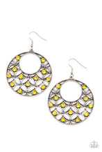 Load image into Gallery viewer, Paparazzi ♥ Garden Garnish - Yellow ♥ Earrings
