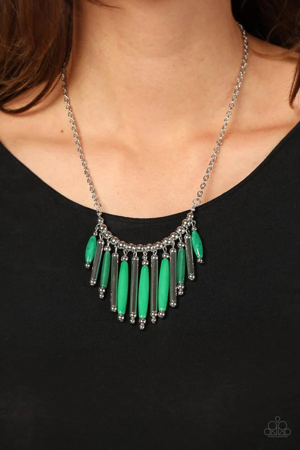 Paparazzi Jewelry  Paparazzi Necklace ~ Bohemian Breeze - Green