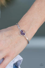 Load image into Gallery viewer, heart knock life purple bracelet
