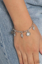 Load image into Gallery viewer, Paparazzi ♥ Legacy Letters - White - H ♥ Bracelet
