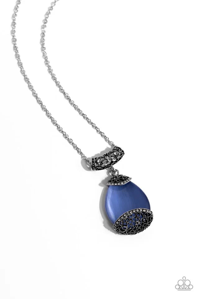 Paparazzi Jewelry  Paparazzi Necklace ~ Hypnotic Headliner - Blue