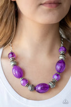 Load image into Gallery viewer, ice melt purple necklace
