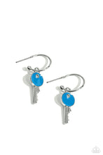 Load image into Gallery viewer, Paparazzi Jewelry  Paparazzi Earring ~ Key Performance - Blue
