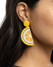 Load image into Gallery viewer, Paparazzi ♥ Lemon Leader - Yellow ♥ Post Earrings
