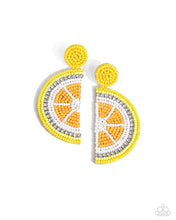 Load image into Gallery viewer, Paparazzi ♥ Lemon Leader - Yellow ♥ Post Earrings
