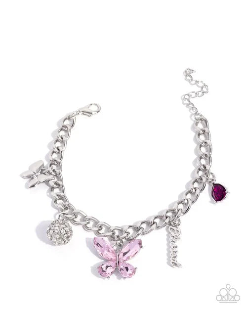 Paparazzi Bracelet ~ Luminous Lift - Pink