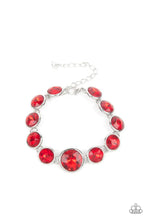 Load image into Gallery viewer, Paparazzi Jewelry  Paparazzi Bracelet ~ Lustrous Luminosity - Red

