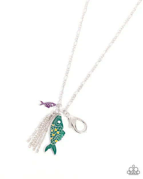 Paparazzi Jewelry  Paparazzi Necklace ~ Marine Magic - Green