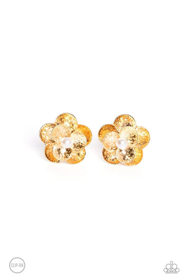 Paparazzi Jewelry  Paparazzi Earring ~ Miami Magic - Gold