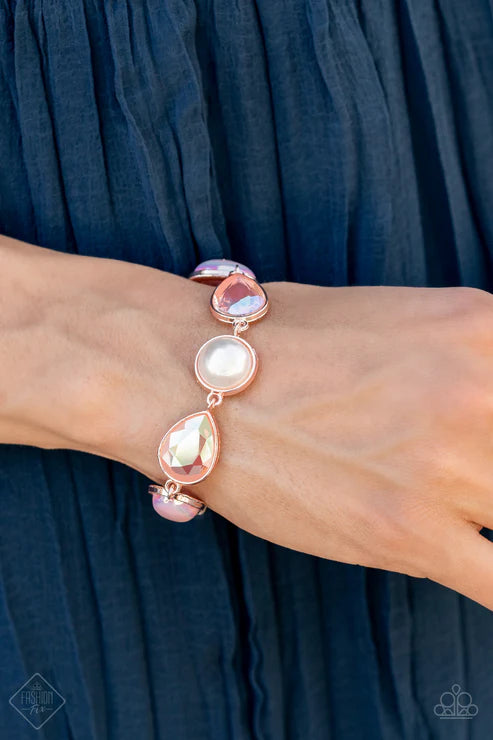Paparazzi ♥ Nostalgically Nautical - Rose Gold ♥ Bracelet