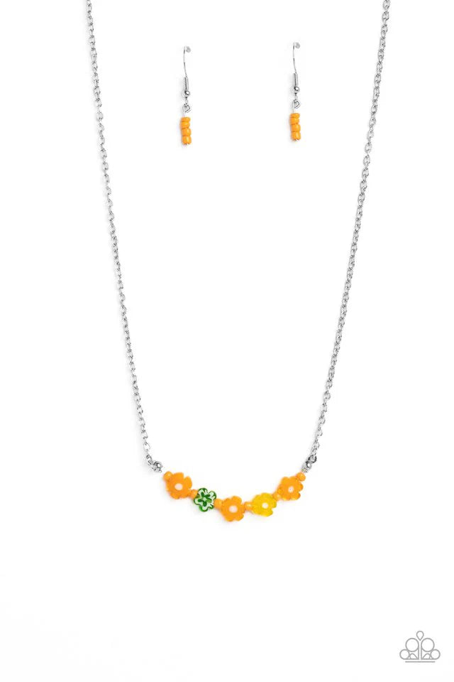 Paparazzi Jewelry  Paparazzi Necklace ~ BOUQUET We Go - Orange