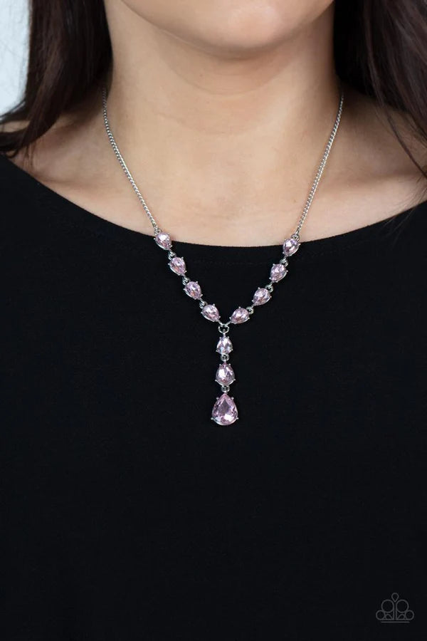 Paparazzi Jewelry  Paparazzi Necklace ~ Park Avenue A-Lister - Pink