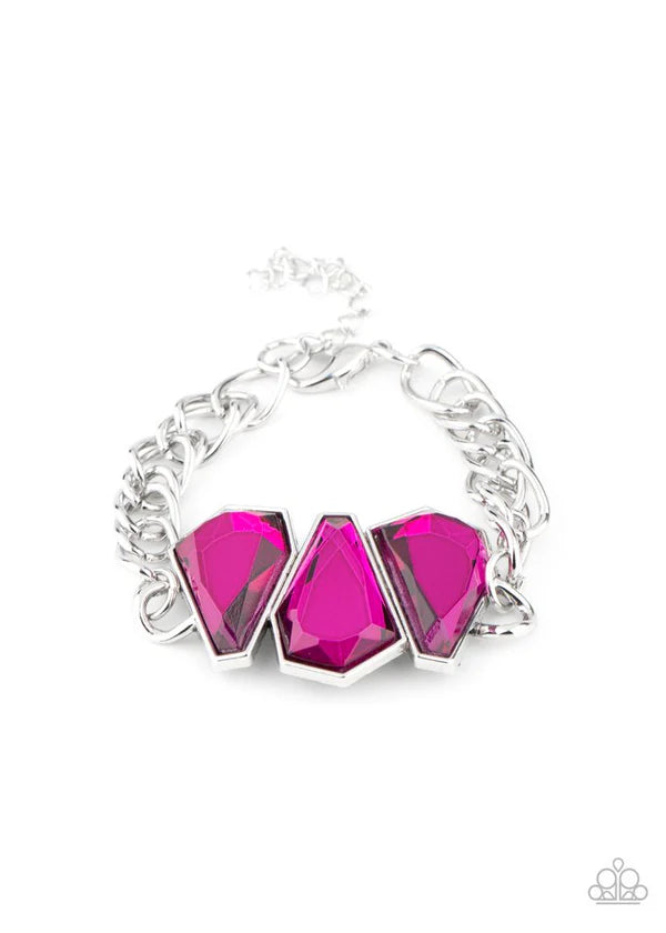 Paparazzi Jewelry  Paparazzi Bracelet ~ Raw Radiance - Pink