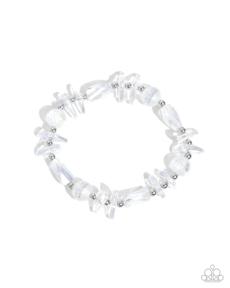 Paparazzi Bracelet ~ Reflective Ritardando - White