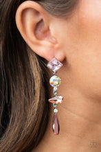 Load image into Gallery viewer, Paparazzi ♥ Rock Candy Elegance - Pink ♥ Post Earrings
