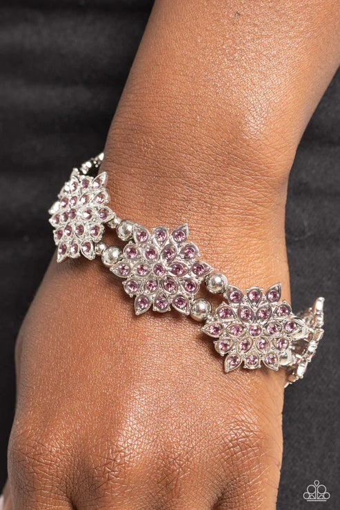 Paparazzi ♥ Scintillating Snowflakes - Purple ♥ Bracelet